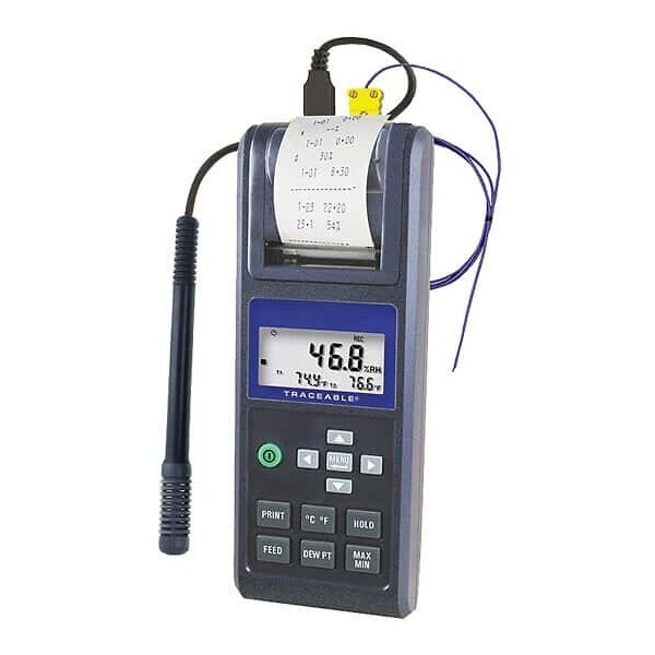 Traceable Printing Thermohygrometer with